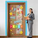 2 x Konsait Classroom Bulletin Board Decorations, 61Pcs Keep Going Inspirational Words Cutouts Positive Bulletin Board Set for School, Office and Home