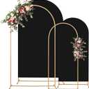 Toolterritary Metal Arch Backdrop Stand and Cover Set, 8FT, 6.6FT Party Backdrop, Easy to Assemble, Backdrop Stand for Parties, Birthday, Baby Shower