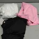 SOLY HUX Women's Camisole Tops with Built in Bra 3 Packs Lace Trim Spaghetti Strap Cami Tank Top Pink White Black XS