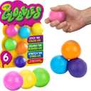 Crayola Globbles Fidget Toy (6ct), Sticky Stress Ball for Adults & Kids, Squishy Balls, Calming Sensory Gifts for Stress Relief