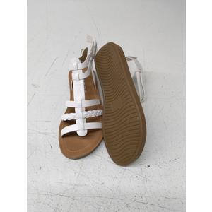 Girls Open Toe Princess Flat Sandals with Comfort Sole Summer Sandals Size 2