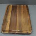 Acacia Wood Cutting Boards for Kitchen,Large Wooden Cutting Boards for Chopping Meat, Cheese, Fruits, and VegetablesExtra Large Charcuterie Board with Handles, Juice Groove