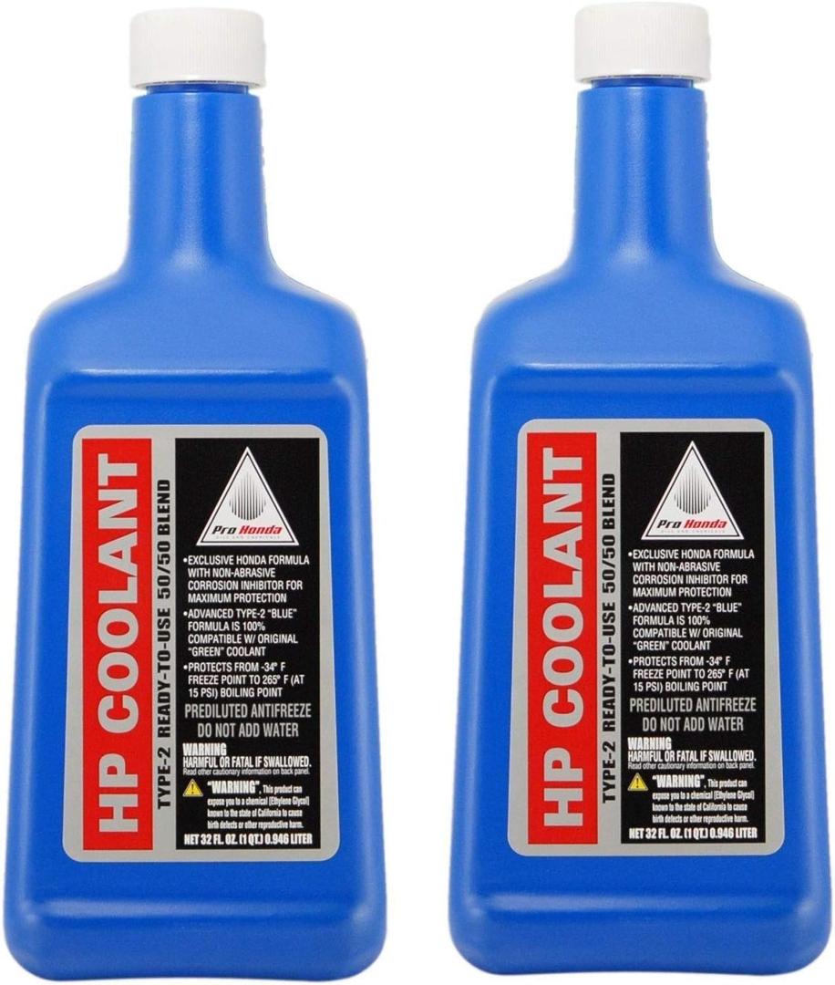 Honda 08C50-C321S02 / 08CLA-0E0A8 Pack of 2 HP Coolant - 2 Quarts