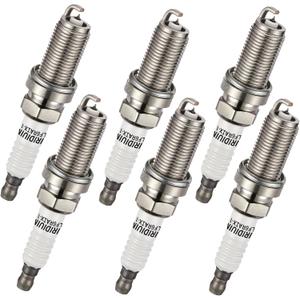BDFHYK Set of 6 Iridium Spark Plugs Compatible with 128i 330i X3 X5 ES350 RX350 RX450h Legacy Outback 4Runner Avalon Camry Sienna Tacoma Tundra S60 S80 XC60 XC70,Engine Replacement for 6619 LFR6AIX-11