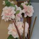 Silk Dahlia Artificial Flowers 24 Inch Long Stem - 5 Pack Fake Flowers for Wedding Bouquets,Home Decor,Spring Easter Flowers,Table Arrangements-Faux Dahlia Floral (Pink1)