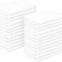 Premium 100% Cotton Hand Towels  Pack of 24, 16x27 Inch  Quick-Dry, Highly Absorbent Salon Towels for Hair Care, Gym, Spa & Bathroom  White