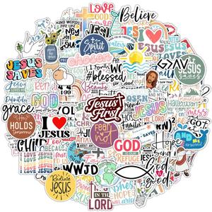 100 Pack Inspiring Christian Stickers for Water Bottles Laptops Phone Cases, Waterproof Vinyl, Summer Camp VBS, Bible Verse Stickers, Religious Christian Gifts for Kids, Teens, Girls and Boys (Faith)