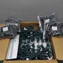 Brightown C9 Christmas Lights Outdoor, 4 Packs Total 103 Ft Christmas Pathway Lights with 80 LED Bulbs and Stakes, Connectable Outdoor Christmas Decorations Yard Walkway Sidewalk Holiday, Warm White