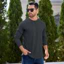 Mens 3 Pack Plain Cotton Shirts Short Sleeve Casual Crew Neck T-Shirts Hipster Hip Hop Longline Tees Drop Cut Curved Hem (XXXL)