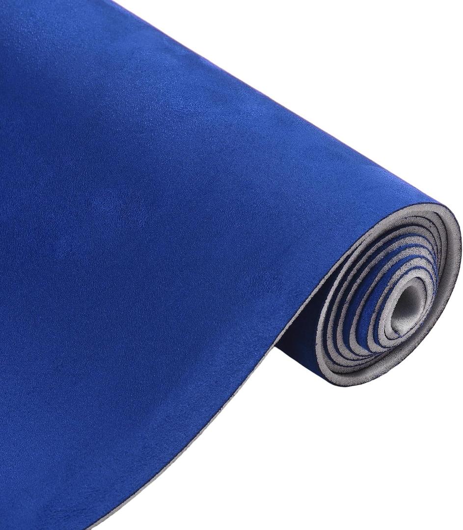 Headliner Fabric 96" L x 57" W Interior Trim DIY Roof Repair Replacement Suede Fabric Blue 1 Pcs