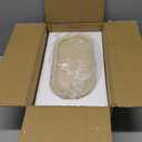 Natural Travertine Marble Oval Tray with 2 Legs, Vanity Decorative Tray for Perfume, Candles, Jewelry Dish,Countertop Storage Organizer for Home Decor (Beige)