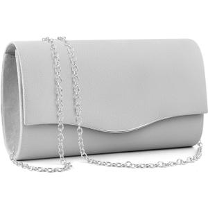 TINDTOP Clutch Purses for Women, Formal Evening Bags Suede Shoulder Envelope Party Handbags Wedding Cocktail Prom Clutches