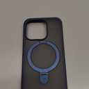 TORRAS UltraMagnetic Ostand for iPhone 15 Pro Case, [Compatible with MagSafe] [Flexible Stable Stand] MilitaryGrade Protection Translucent Slim AntiScratch Ring Kickstand, Navy Blue 6.1"