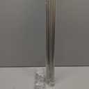 Ivilon Window Curtain Rod Decorative End Cap Design, 1 Inch Rod, 72 to 144 Inch. Satin Nickel