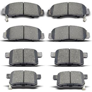 D1451 D1506 8PCS Front & Rear Ceramic Brake Pads Set Compatible with 2008-2012 Honda Accord EX & EX-L, 2009-2014 Acura Tsx