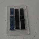 3 Pack Of Bands For With Itibit Sense & Versa 3 Silicone Stainless Steel Mesh Silicone