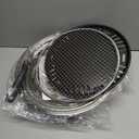 Puraville Charcoal Barbecue Grill, 13.7 Inches Non-Stick Korean BBQ Grill, Portable Stainless Steel Charcoal Stove for Home Party Outdoor Camping