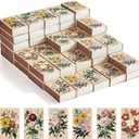 60PCS Blank Matches Containers 2.24 x 1.42 x 0.59 inches Vintage Flower Match Storage Boxes DIY Match Holder with Double-Sided Striker for Wedding Bridal Shower Baby Party Favor Empty(No Matches)