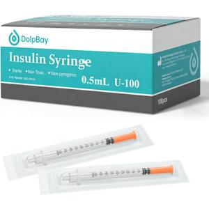 Jeringas, 0.5ml U-100 30G 5/16" (8mm), Pack of 100