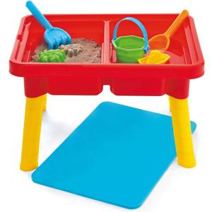Toddler Sensory Kids Table with Lid | Sensory Bin | Kidoozie | Mega Block Compatible Lid | Indoor Outdoor Use , Red, G02521 17 x 12.5 x 11 inches