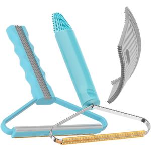 Carpet Rake,Lint Remover,Carpet Rake for Pet Hair Removal,Lint Brush,Lint Shaver for Carpets, Car Mat,Couch,Pet Bed,Furniture & Rug(3-Pack)