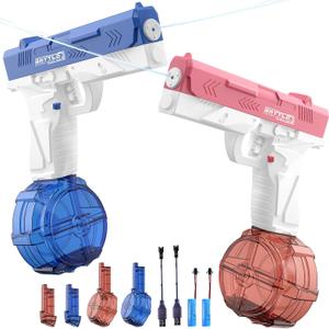GPPNKC Electric Water Gun for Adults & Kids, 500CC Water Tank 25-33FT Long Range, Outdoor Summer Toys for Pool Beach Water Fight, Gift for Boys Girls