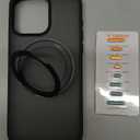 TORRAS Upgraded 360 Rotatable Magnetic Ring for iPhone 15 Pro Max Case, Fit for MagSafe with Stand Ring Holder, 16FT Mil-Grade Shockproof Translucent for iPhone 15 Pro Max Phone Case Ostand, Black