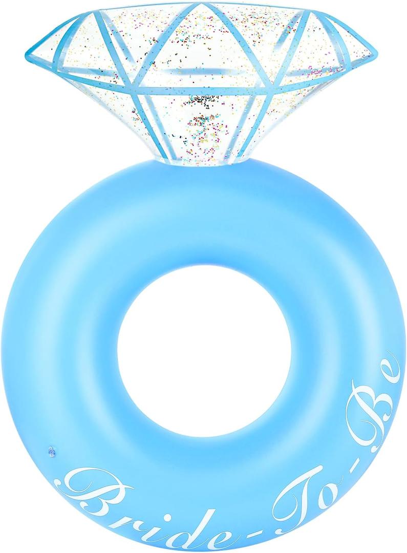 HeySplash Pool Floats, Inflatable Pool Float, Large Floatie for Bachelorette Party, Swim Tube River Lake Beach Bride Wedding Decor Fun Toy Raft Adults