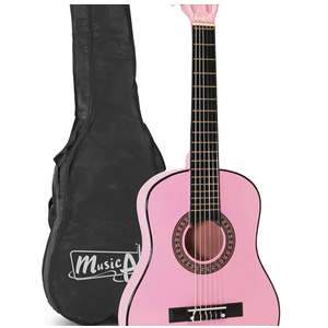 Music Alley MA-52 30" Half Size Junior Guitar For Young Kids (Pink)