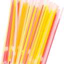 Kisangel 100pcs Glow Bracelets and Party Sticks Fluorescent Props for Boys and Girls and Adults for Birthday Halloween Concerts and Weddings
