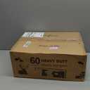 HOUSE DAY Heavy Duty Plastic Hangers 60 Pack, Non Slip Clothes Hangers with Rubber Pads and 360 Hook - Thin 0.2 Inch, Space Saving Coat Hanger Grey, Closet Organizer for Shirt, Pants, Suit, Skirt (Gray)