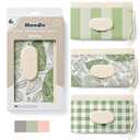 3PACK Baby Wipes Holder | Refillable Wipes Container w/DOUBLE-LOCK SEAL |Travel Wipe Case | Portable Wipe Dispenser | Reusable Wipes Pouch (Sage Green, 3 PACK)