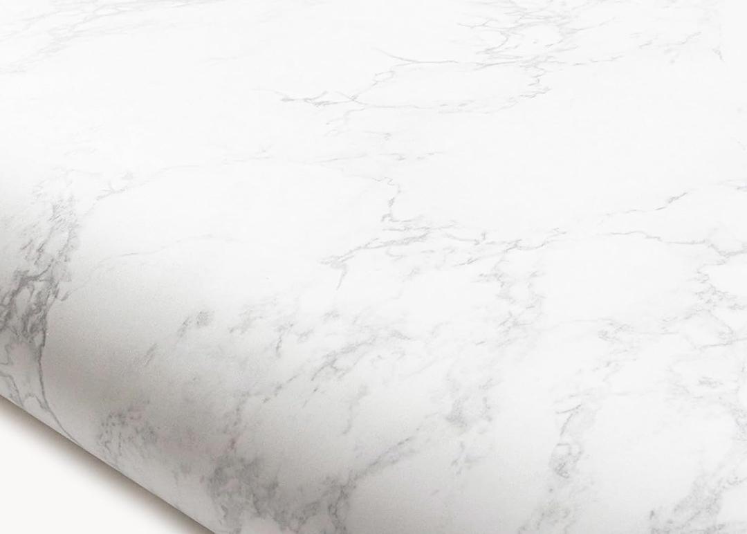 ROSEROSA Peel and Stick Matt Faux Marble Architectural Film Self-Adhesive Vinyl Film Wallpaper Door Wrap Counter Top Border Mirror Molding Trim SM744