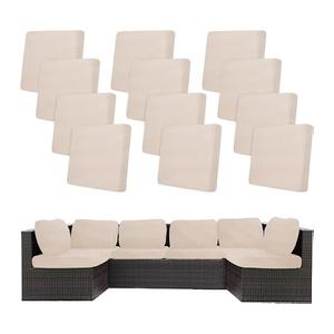 12 Pcs Outdoor Cushion Covers, Patio Sofa Cushion Covers Replacement