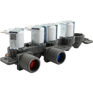 AJU75152602 Washer Inlet Valve Assembly compatible with lg WT7100CW, WT7150CW, WT7300CV, WT7300CW, WT7400CW, WT7800CW, WT7900HBA, WT7305CV, WT7400CV, WT7800CV WT7155CW, WT7405CV, WT7405CW etc Series