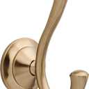 Delta Linden (1-Pack) Towel Hooks Champagne Bronze Double Bathroom J Hooks Wall Mounted for Robes & Towels Hand Towel Hook Holder Kitchen, Bathroom Accessories 79435-CZ