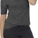 Fruit of the Loom Women's Crafted Comfort Relaxed Fit Tri-Blend Tees, Short & Long Sleeve (Medium)