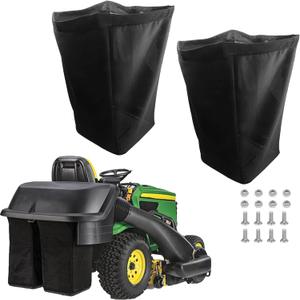 2 Set of AM122416 Grass Bag, Compatible with John Deere AM101602 Grass Bags, Fits Series 100 L110 X110 125 D100 LA120 Z225 & More