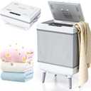 35L Towel Warmers for Bathroom, Foldable Towel Warmer, Bucket Hot Towel Warmer Spa with Dryer, Delay Timer & Dry/Heat Modes - Fits Robe, Blanket or Large Towels, PJ's