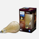 Philips 40Watt Equivalent A50 Dimmable Vintage Glas Edison LED Large💡Bulb 2000K