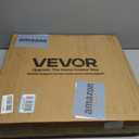 VEVOR End Table 18" Square, 2-Tier Side Table with Open Storage Shelves, Industrial Nightstand Bedside Table with Metal Frame & Wood Top, Small Sofa Table for Living Room, Bedroom, Office, Dorm, 18" x 18" x 20"