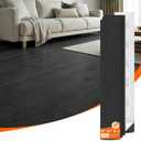 36-Pack Peel and Stick PVC Floor Tiles (54 Sq.Ft), Black