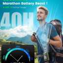 Portable Waist Fan - 9000 mAh Belt Fans MAX 40Hrs Working Time, 12000RPM Strong Airflow Shirt Fan, 1-199 Speed Settings, LED Lights Personal Fans For Hiking, Offices, Gyms or Gifts