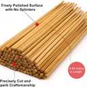 Bamber 50 Pairs Reusable Bamboo Chopsticks Chopstick Set (9.45 Inches - 50 Pairs)
