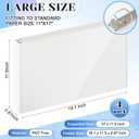 4 Pcs 11 x 17 Inch View Binders with Cover Pocket, 0.5 Inch, White
