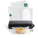 FoodSaver Vacuum Sealer Machine, Automatic Bag Detection, Sous Vide Friendly, with sealer bags, roll, handheld vacuum sealer, black