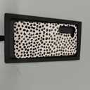 BURGA Phone Case Compatible with Samsung Galaxy S23 Plus - Hybrid 2-Layer Hard Shell + Silicone Protective Case -Black Polka Dots Pattern Nude Almond Latte - Scratch-Resistant Shockproof Cover