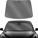 Karltys for Tesla Model Y /3 Windshield Sun Shade 2017-2025 2026, UPF50+ Sun Protection Model Y Juniper Front Windshield Sunshade, Foldable Model 3 Highland Sun Visor Protector Blocks Heat UV Rays