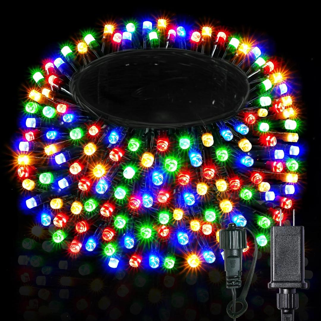 BlcTec Christmas Lights 800 LED 272FT Christmas Tree Lights with 8 Modes, Waterproof, Timer and Connectable Christmas String Lights for Indoor Outdoor Xmas Decorations, Multicolor