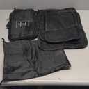 8 Set Packing Cubes for Suitcases Travel Luggage Packing Organizers,Travel Essentials Accessories Luggage Organizer with Shoe Bag Tioletry/Laundry Bag(Black)